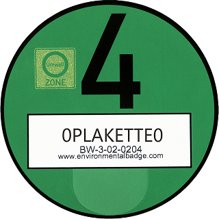 Umweltplakette EURO4 Germany