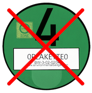 Sem autocolante ambiental