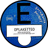E-Plakette azul